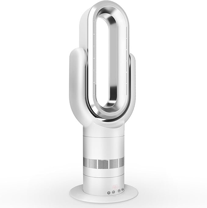 QG660 Bladeless Tower Fan and Heater Combo, 71° Oscillation & 180° Tilt by Unknown