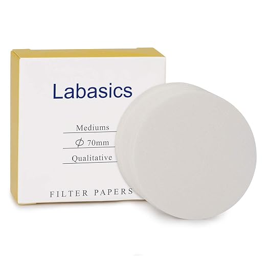 Labasics Qualitative Filter Paper Circles, 70 mm Diameter Cellulose Filter Paper by Labasics