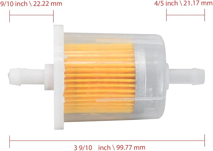 5/16" Inline Fuel Filter 12581-43012 Diesel Gasoline Fuel Filter 12581-43010 - Image 2