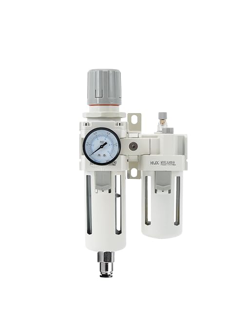1/2" PT Compressed Air Filter Regulator Lubricator Combo Water/Oil Trap - Image 7