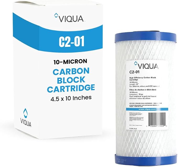 Viqua C2-01 Carbon Block Water Filter Cartridge – 10" x 4.5", 10 Micron by VIQUA