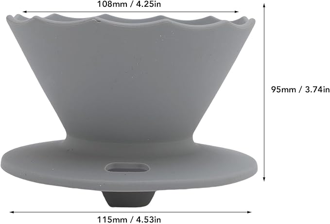 Pour Over Coffee Dripper Silicone Food Grade Portable Hand Brewed Coffee Filter - Image 4