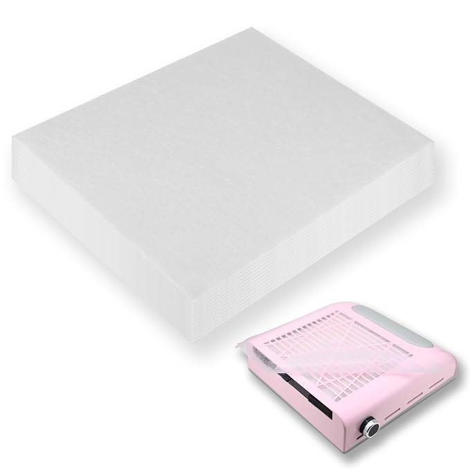 300 Sheets Nail Dust Collector Filter Paper: Disposable Dust Vacuum Filter by Rolokit