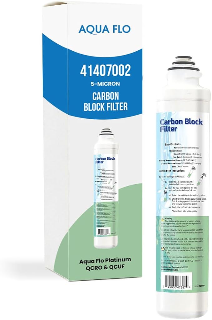 Aqua Flo 41407002 Carbon Block RO Filter, 5 Micron – Replacement by espwaterproducts
