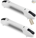 Shower Grab Bar 2 PCS Suction Grab Bars for Bathtubs and Showers, Shower Handle Removable Shower Handrails for Kids, Bathroom Safety Grip Waterproof(White)