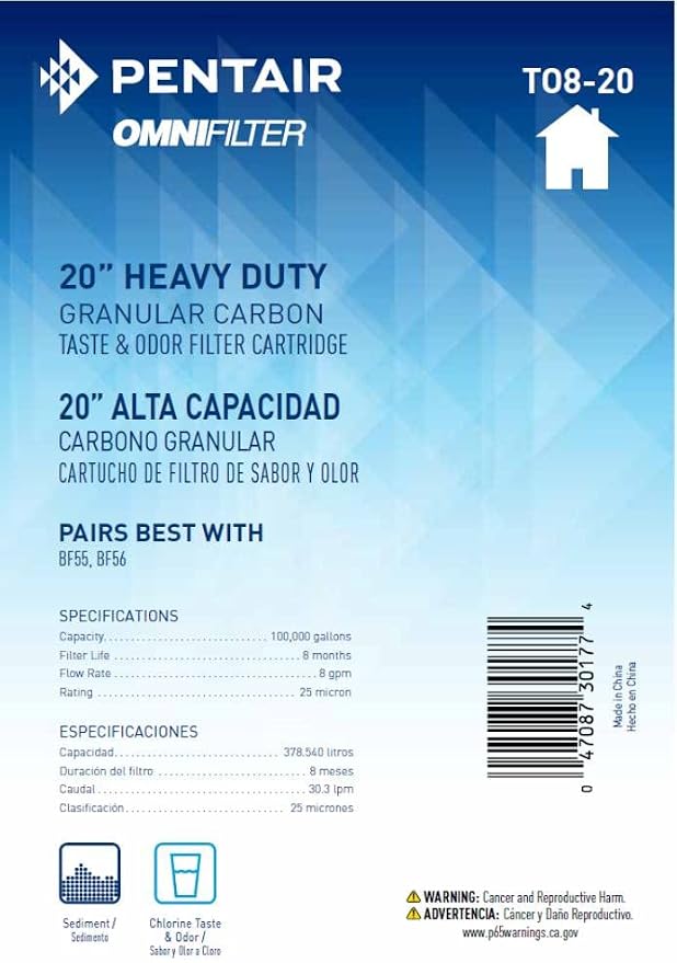 Pentair OMNIFilter TO8-20 Carbon Water Filter Replacement Cartridge, 20 Inch x - Image 5