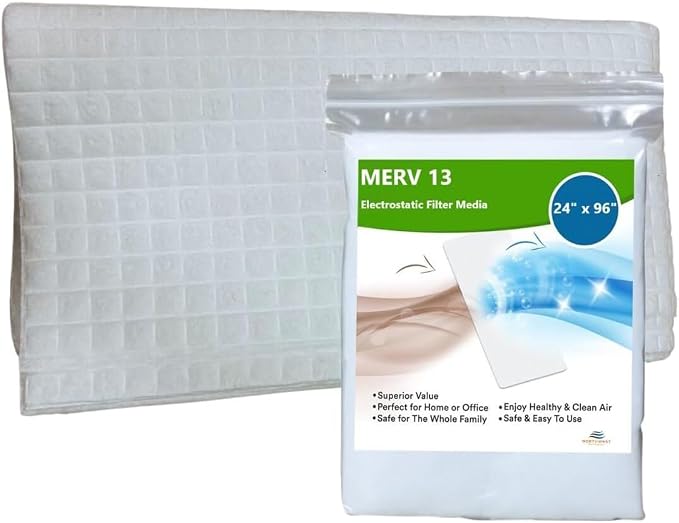 NORTHWEST ENTERPRISES MERV 13 Filter Media, Cut to Fit, Washable Air Filter by NORTHWESTENTERPRISES