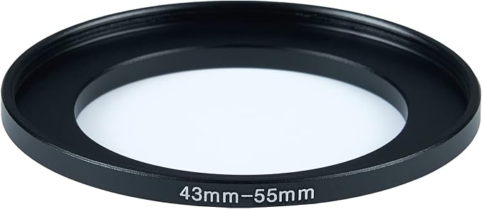 43mm Lens to 55mm Camera Lens Adapter 43mm to 55mm Step Up Ring Adapter Ring - Image 2