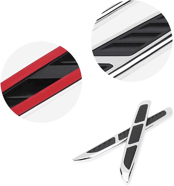 1 Pair Car Hood Vent Air Intake Grille, Car Exterior Hood Side Door Air Flow - Image 6