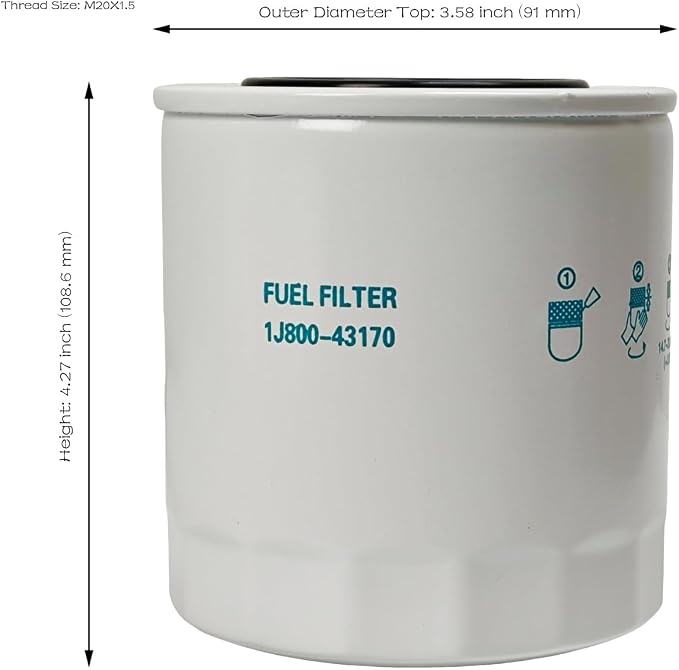 Fuel Filter 1J800-43170 1J800-43172 - Image 2