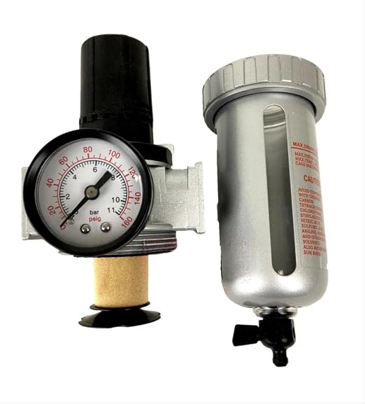 FR804N 1/2" Mid Flow Air Compressor Regulator & Filter Combo - Image 7