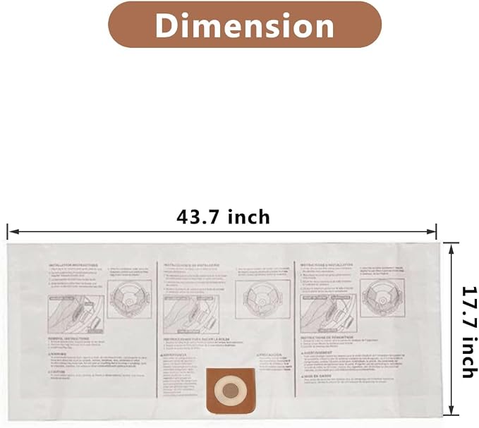 17816 Filter for Craftsman Shop Vac Filter 9-17816 Wet/Dry Air Filter fit 5 6 8 - Image 3
