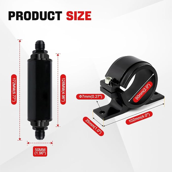 BARTOO 100 Micron Inline Fuel Filter - Image 6