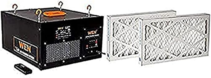 WEN 3410 3-Speed Remote-Controlled Air Filtration System & 90243-027-2 5-Micron by WEN