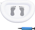 Portable Inflatable Foot Bath for Beach & Pool - Quick Sand Removal Wash Basin with Manual Pump, Keep Tent, Car, Pool Clean,Designed for Outdoor & Travel Use