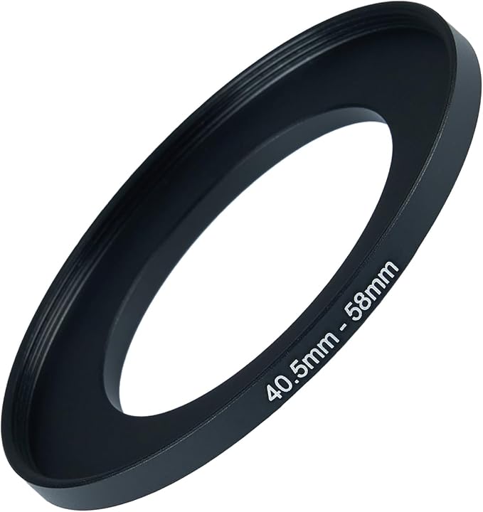 40.5mm to 58mm Step Up Ring Filter Adapter Black Metal Step up Adapter Rings by Unknown