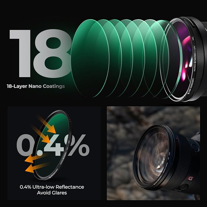 K&F CONCEPT 62mm MC UV Lens Protection Filter - Image 5