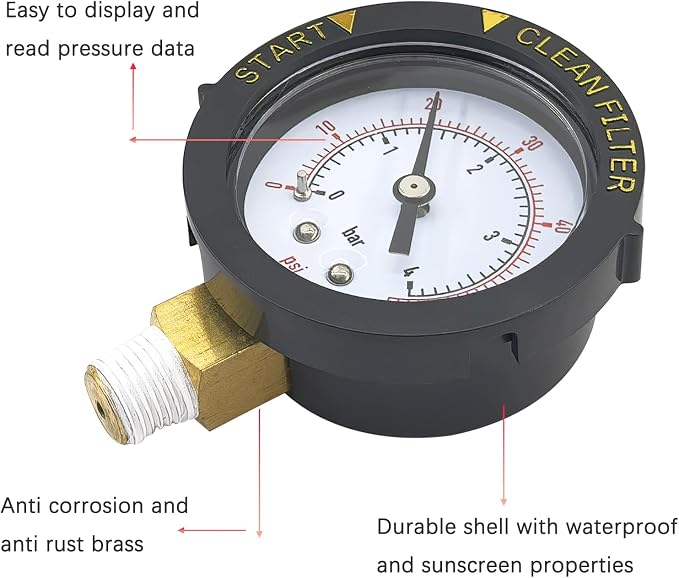 190058 Pressure Gauge 0-60 PSI - Image 3