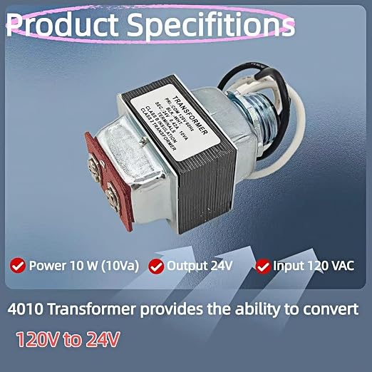 4010 Transformer for Humidifier, 24V 10VA AC Power Transformer by LZXQYMX - Image 3