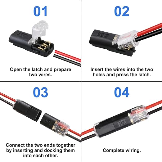 30PCS Double Wire Plug in Connector, Pluggable Low Voltage Wire Connector - Image 3