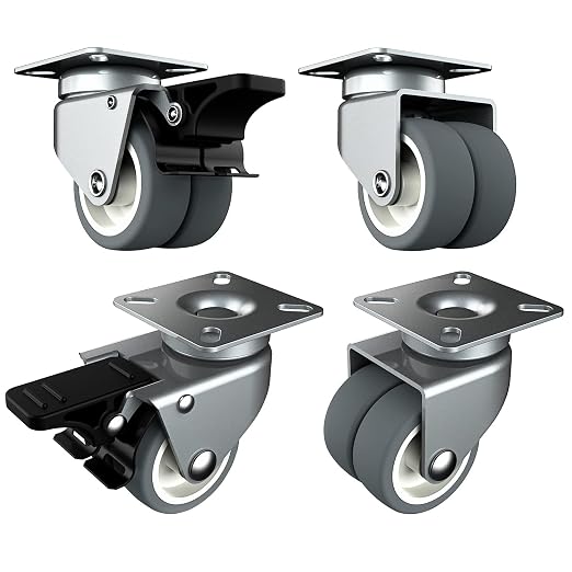 2" Caster Wheels Set of 4 by HOLKIEUSA