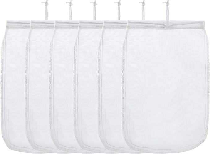 ALEGI Aquarium Filter Media Bag Extra Fine, Reusable 180 Micron Drawstring Mesh by ALEGIAquarium