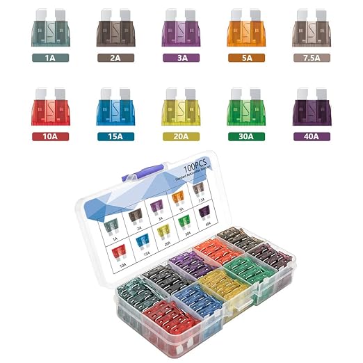Vrupin 220Pcs-Car Fuses Assortment Kit, Blade-Type Automotive Fuses, Automotive - Image 5