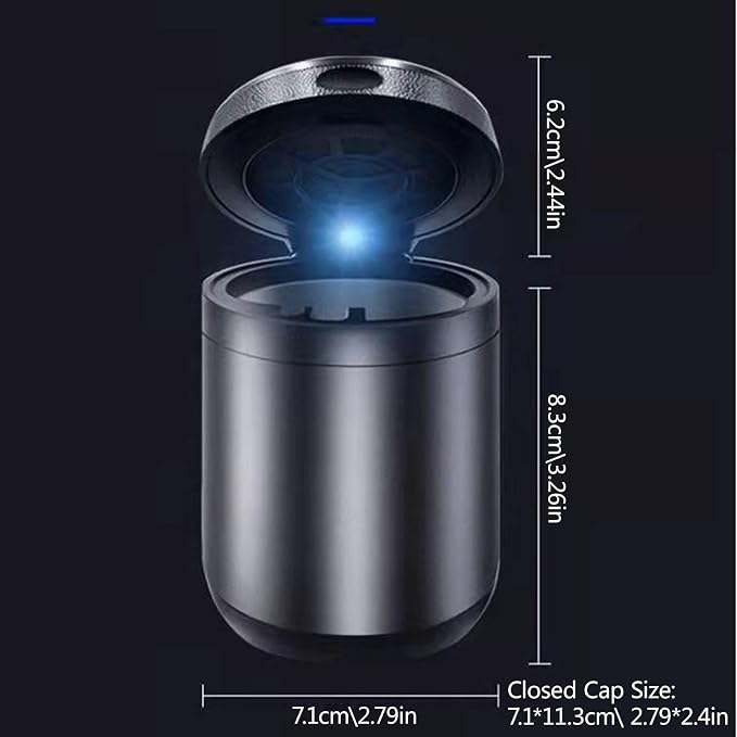 Car Ashtray Built-in Aromatherapy Tablets to Purify The Air Removable Inner - Image 8