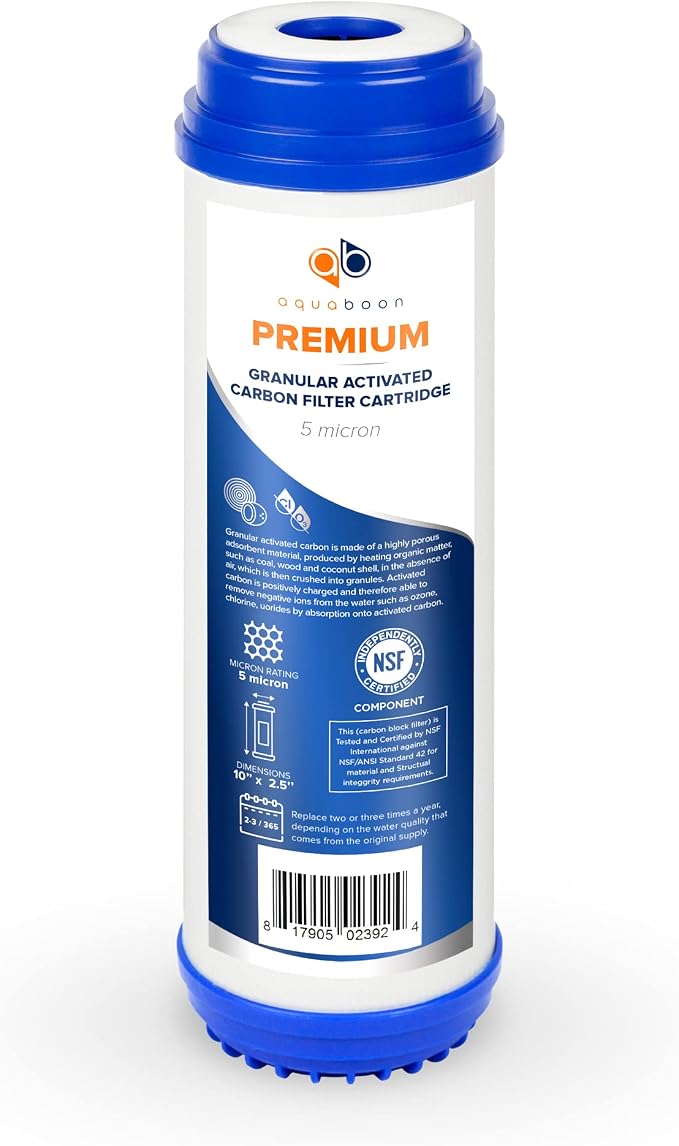 Aquaboon 5 Micron 10 x 2.5 Premium Granular Activated Carbon Water Filter - Image 8