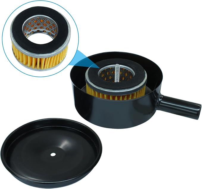 Zorfeter 20mm Threaded 1/2" PT Air Compressor Silencer Intake Noise Muffler - Image 2