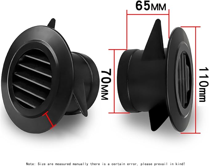 ABS Fresh Air System Exhaust Air Outlet Slant Louver Air Outlet - Image 2
