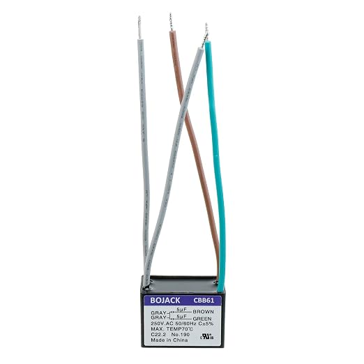BOJACK CBB61 5uF+5uF 250V AC Ceiling Fan Starting Capacitor - Image 2