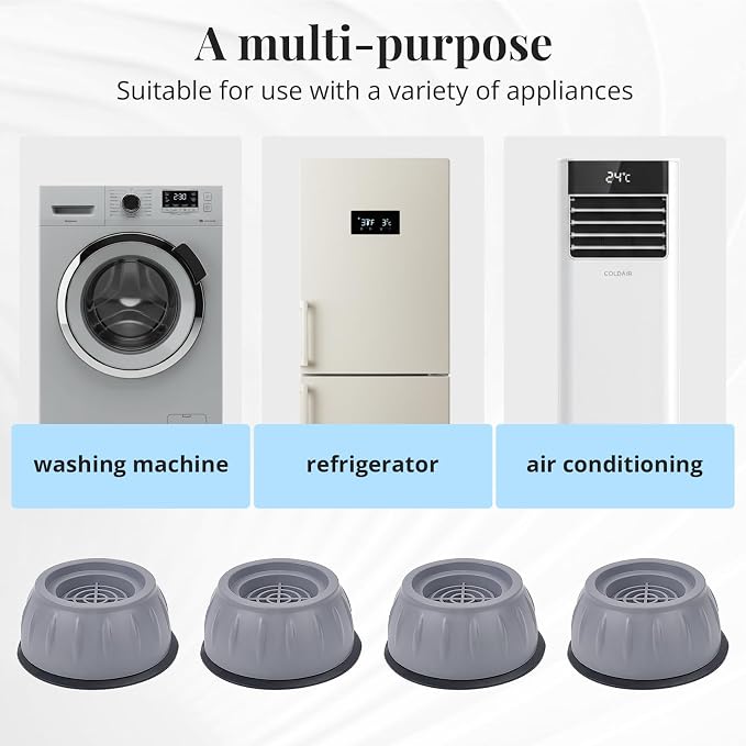 Anti Vibration Pads for Washing Machine, Washer Stabilizer and Dryer Bumper Pads - Image 9