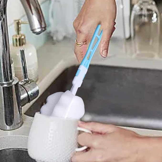 360° Rotatable Head Soft Bottle Brush - Image 3