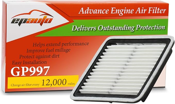 EPAuto GP997 Panel Engine Air Filter, Compatible by EPAuto