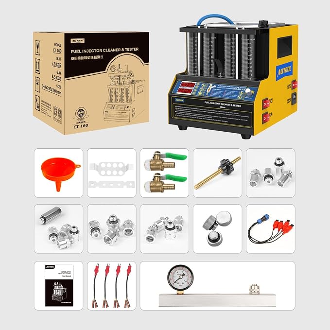 AUTOOL Automotive Motorcycle 4 Cylinder Ultrasonic Wave Injector Cleaner Petrol - Image 9