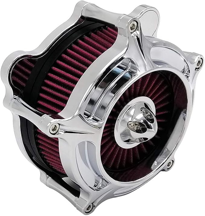 Harley Air Cleaner Turbine Intake Chrome Filter Kit Cnc Cut - Image 4