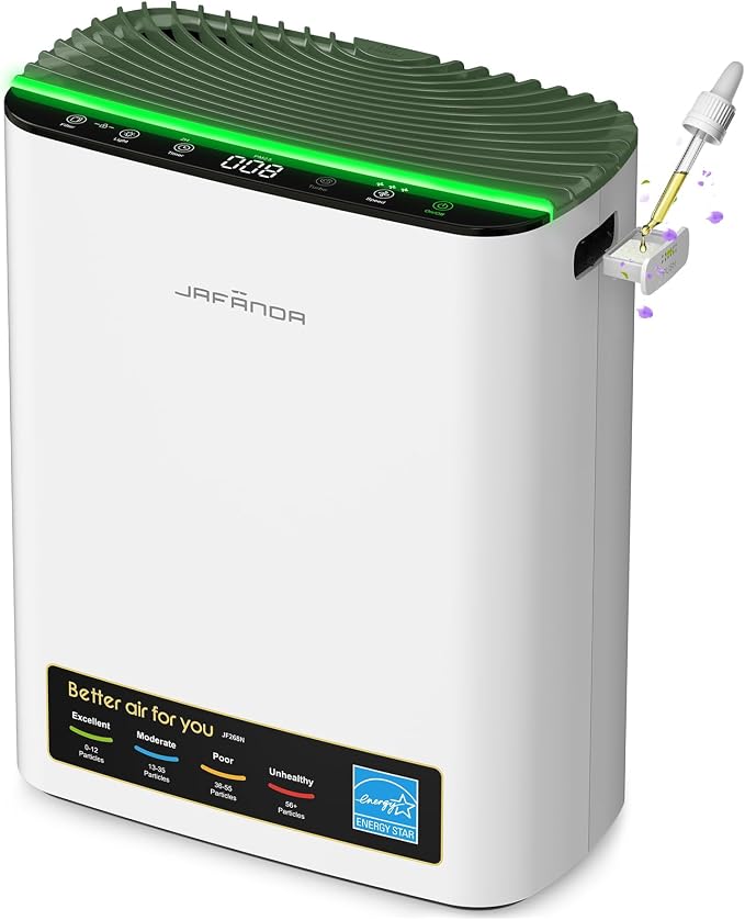 Jafända Air Purifier for Home Large Room Bedroom Up to 1226 Ft², True HEPA - Image 8
