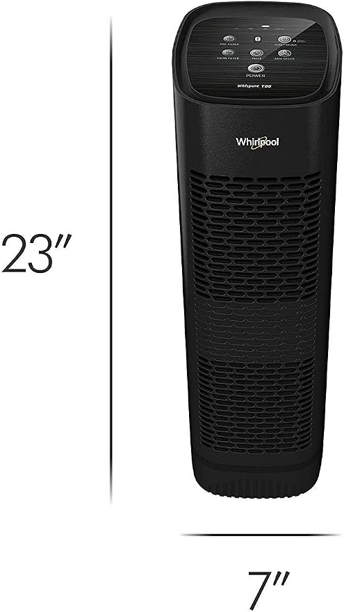 Whirlpool, WPT80B Whispure True HEPA Air Purifier, Activated Carbon Advanced - Image 6