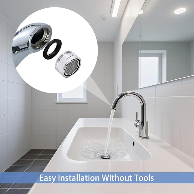 12 pcs Faucet Adapter Kit, CNYMANY Kitchen Aerator Adapter Set Male Female Sink - Image 6