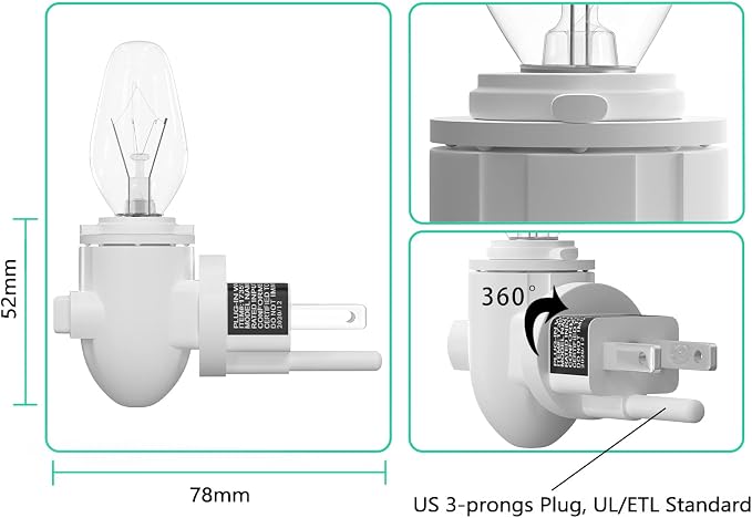 STAR MOON Plug in Wax Melt Warmer, Plug in Wax Warmers - Image 6