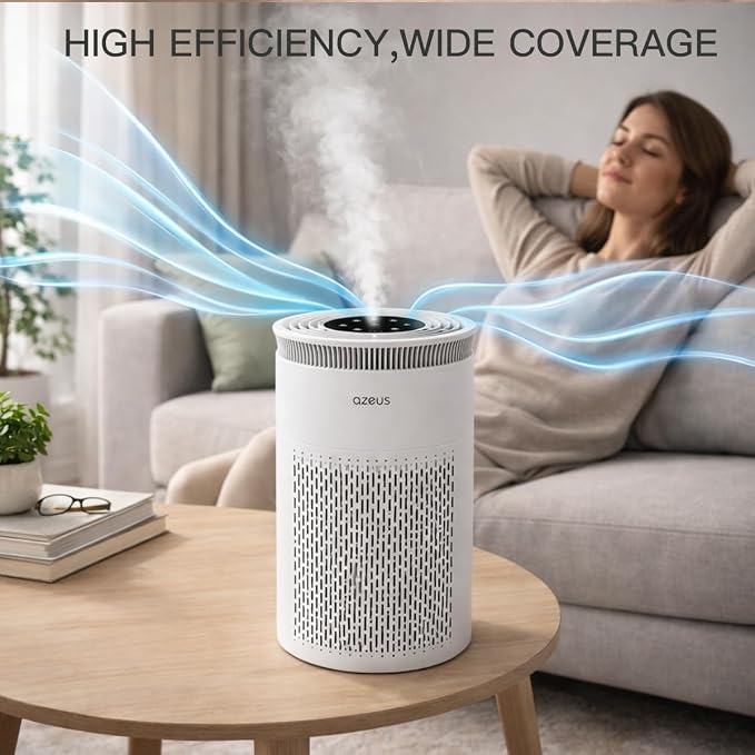 True HEPA Air Purifier 3-Stage Filtration System, 360° Air Intake, Ultra-Quiet - Image 6