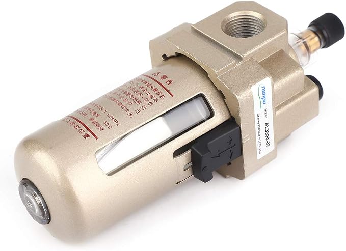 3/8" Compressed Air Line Filter, Air Compressor Drain Oil Mister Water Moisture - Image 7