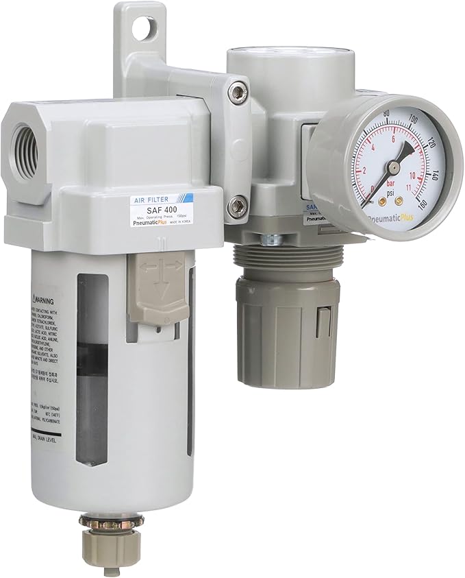 PneumaticPlus SAU420-N06G Compressed Air Filter Regulator Combo 3/4" NPT - Image 5