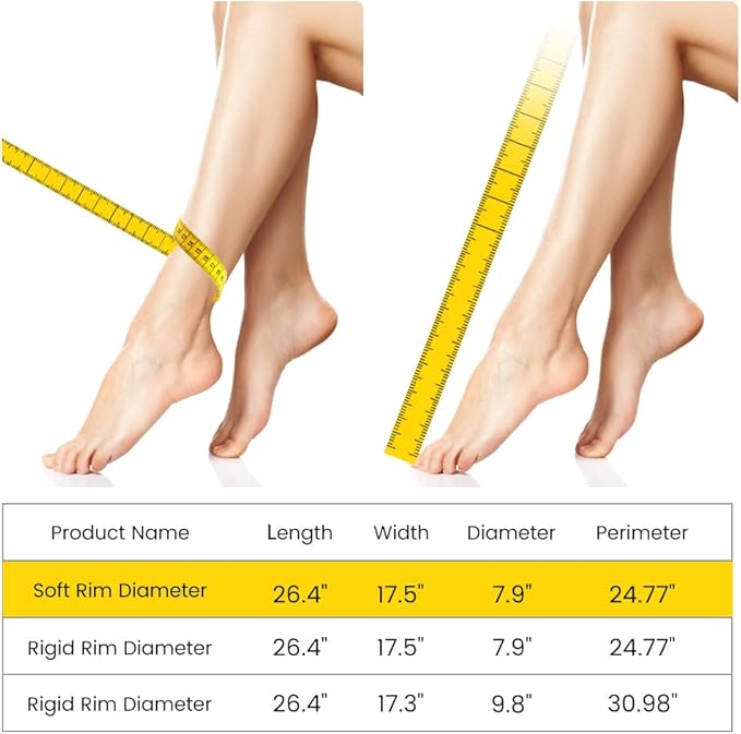 Cast Covers for Shower Leg, Waterproof Cast Cover for Showering, Cast Protector for Shower Leg Adult, Shower Boots for Foot After Surgery, Knee, Ankle, Foot (Diameter - 7.9")