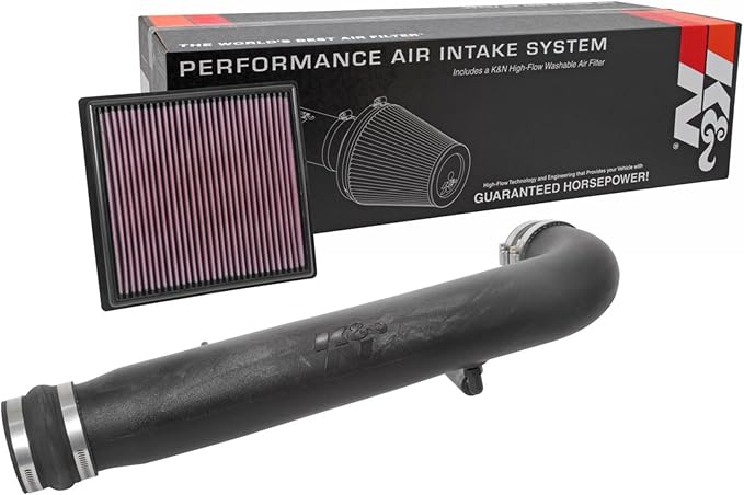 K&N Cold Air Intake System: High-Flow Air Filter, Increase Performance & by KNEngineeringInc