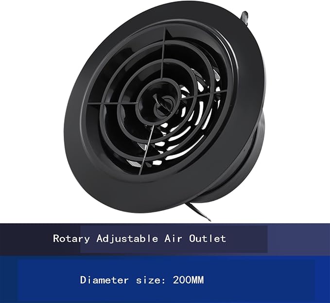ABS Round Fresh Air Outlet, High-Efficiency Fresh Air System Accessories - Image 2