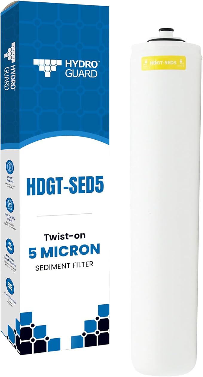 Hydro Guard HDGT-SED5 Twist Sediment Filter, 5 Micron, Polypropylene, 2-5/8 x by espwaterproducts