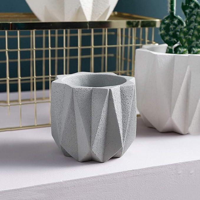 Outdoor Succulent Plantpot Cactus Plant Container Cement Flowerpot Container - Image 5