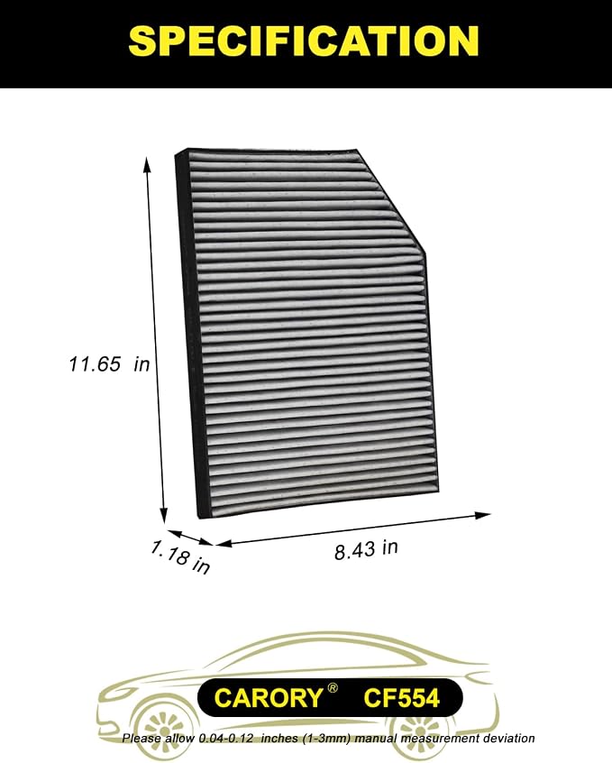 CARORY Cabin Air Filter w/Activated Carbon - Image 2